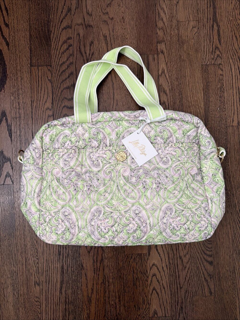Lilly Pulitzer Quilted Puffer Cooler Bag - Estoril Tropical Tiles Print - NWT